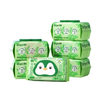 德佑 DEEYEO 艾草湿厕纸 10010648 200mm*140mm 80抽/包 3包/组