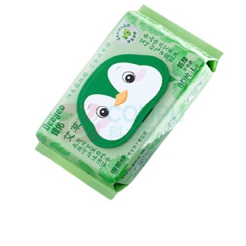 德佑 DEEYEO 艾草湿厕纸 10010648 200mm*140mm 80抽/包 3包/组