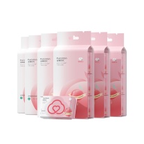 全棉时代 PURCOTTON 蜜桃Mini湿厕纸 802-059041 190mmx150mm 6片/包 6包/袋 6袋/组