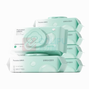 全棉时代 PURCOTTON 纯水湿厕巾 PPC24700006 190mmx150mm 60片/包 6包/组