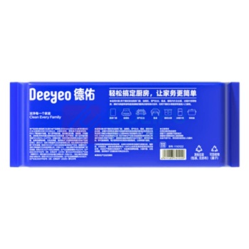 德佑 DEEYEO 厨房湿巾 10020711 250*200mm 60片/包
