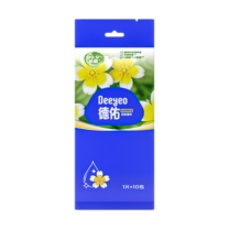 德佑 DEEYEO 杀菌卫生湿巾 10020771R10 200*150mm 10片/包 10包/组 单片独立包装