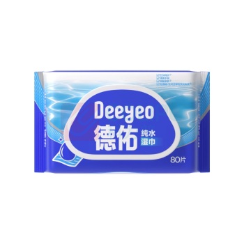 德佑 DEEYEO 纯水湿巾 10020708R03 140*185mm 80片/包 3包/组