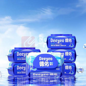 德佑 DEEYEO 纯水湿巾 10020708R03 140*185mm 80片/包 3包/组