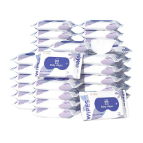 德佑 DEEYEO 便携装手口湿巾 10片/包 30包/组 蓝色款