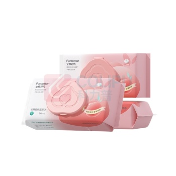 全棉时代 PURCOTTON 全棉蜜湿厕纸 PPC24700008 190mmx150mm 60抽/包 3包/组