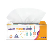 五月花 MAY FLOWER 厨房纸巾 A1A0633 三层 225mm*200mm 80抽/包 12包/箱 仅供华东华北华南