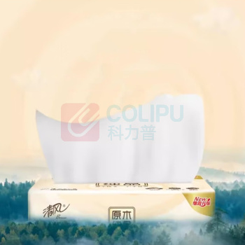 清风 抽纸B338C3N盒抽纸巾200抽原木纸盒装面巾纸36盒 一箱