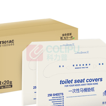 清风 马桶座垫纸 TS01AC 单层 250张/包 20包/箱