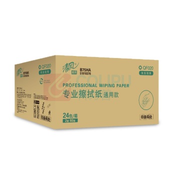 清风 擦拭纸 QF020 24包/箱 100%原生木浆 275*275mm 白色 24包/箱