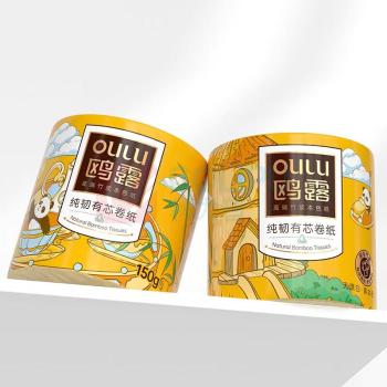 鸥露 有芯卷纸 原生竹浆 150g/卷 4层 10卷/提