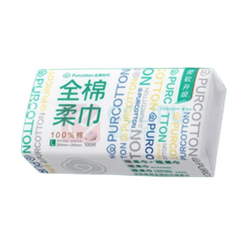 全棉时代 PURCOTTON 洗脸巾 20*20cm 100抽*1包