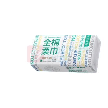全棉时代 PURCOTTON 洗脸巾 20*20cm 100抽*1包