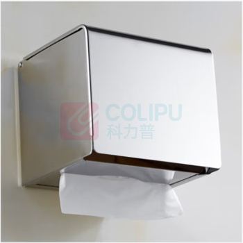 杜克恩 纸巾盒 DKECZH-002 不锈钢 120mm*115mm*125mm (银色)