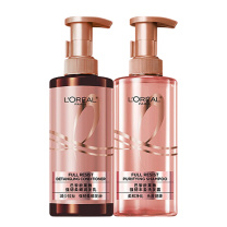 欧莱雅 L'OREAL 洗发水护发素控油无硅油洗护套装 强韧柔顺生姜 洗440ml+护440ml 8瓶/箱