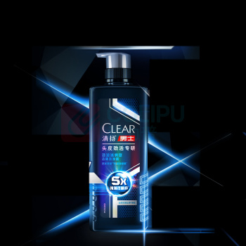 清扬 CLEAR 男士劲能瓶头皮劲活专研劲凉冰爽型去屑洗发水 洗发水380g*2