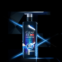 清扬 CLEAR 男士劲能瓶头皮劲活专研劲凉冰爽型去屑洗发水 洗发水380g*2
