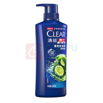 清扬 CLEAR 男士去屑洗发水清爽控油型 青柠薄荷醇蓬松洗头膏500g