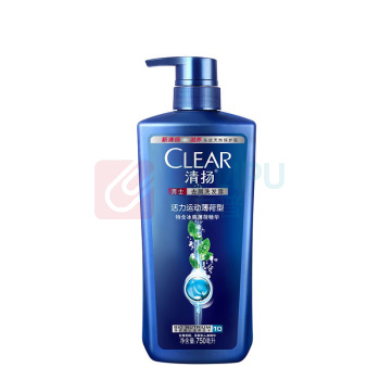 清扬 CLEAR 男士去屑洗发露活力运动型蓝瓶 6902088113136 750g