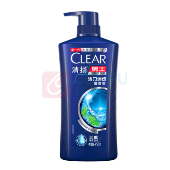 清扬 CLEAR 男士去屑洗发露活力运动型蓝瓶 6902088113136 750g