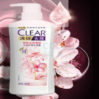 清扬 CLEAR 头皮护理去屑樱花沁爽香型洗发露12X 500g