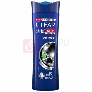 清扬 CLEAR 男士去屑洗发露 400g 深层净澈型