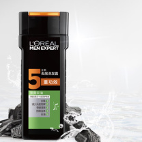欧莱雅 L'OREAL 男士洗发水 去屑洗发露(炭爽去油) 400ml/瓶 新老包装随机发货