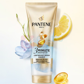 潘婷 PANTENE 三分钟奇迹护发素 轻盈修护 180ml/支 3支/组