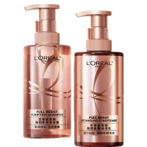 欧莱雅 L'OREAL 活力姜洗发水护发素强韧发丝洗发露生姜洗护套装 440ml*2