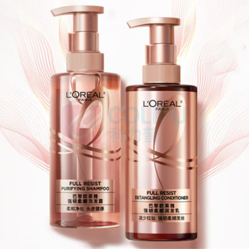 欧莱雅 L'OREAL 活力姜洗发水护发素强韧发丝洗发露生姜洗护套装 440ml*2