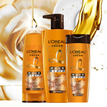 欧莱雅 L'OREAL 洗发水 精油润养莹亮柔顺 500ml