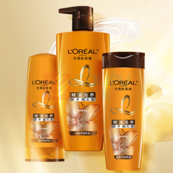 欧莱雅 L'OREAL 洗发水 精油润养莹亮柔顺 500ml