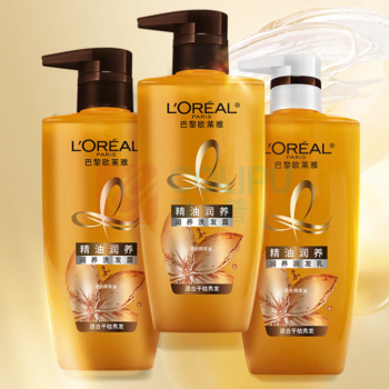欧莱雅 L'OREAL 洗发水 精油润养莹亮柔顺 500ml