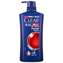 清扬 CLEAR 男士去屑洗发水 多效水润养护型 保湿锁水洗发露 750g