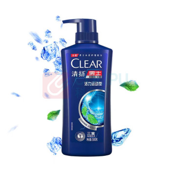 清扬 CLEAR 男士活力运动洗发水清爽控油 500g