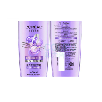 欧莱雅 L'OREAL 玻尿酸嘭嘭水光洗发露 400ml 蓬松控油水润洗发水