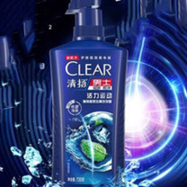清扬 CLEAR 男士去屑洗发水 活力运动720gx2+ 200g或100g*2瓶随机