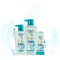 欧莱雅 L'OREAL 洗发水 400ml 透明质酸水润去屑无硅油