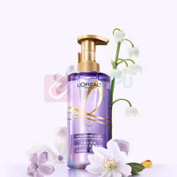 欧莱雅 L'OREAL 洗发水 440ml 紫安瓶玻尿酸清爽控油蓬松去油女士