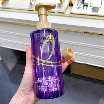 欧莱雅 L'OREAL 洗发水 440ml 紫安瓶玻尿酸清爽控油蓬松去油女士