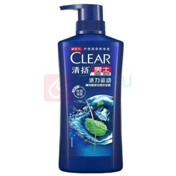 清扬 CLEAR 洗发水 活力运动薄荷型 900g (蓝) 蓬松去屑
