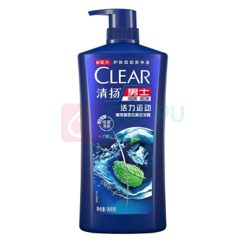 清扬 CLEAR 洗发水 活力运动薄荷型 900g (蓝) 蓬松去屑