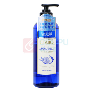 爱敬 洗发水 珂莱泊净澈 劲爽柑橘香 600ml 12瓶/箱