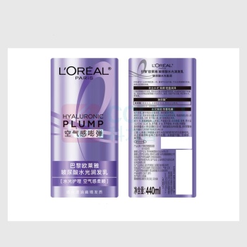 欧莱雅 L'OREAL 玻尿酸洗发水护发素控油蓬松洗发露440ml*2(不含赠品) 控油蓬松清爽