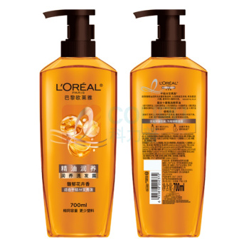 欧莱雅 L'OREAL 精油润养洗发水柔顺顺滑洗发露700ml(不含赠品)