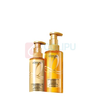 欧莱雅 L'OREAL 奇焕垂顺精油护发素大金瓶润发乳 (柔顺修护毛躁) 440ml