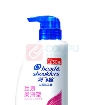 海飞丝 HEAD&SHOULDERS 去屑洗发露 (丝质柔滑) 430g/瓶 12瓶/箱 (老包装400g/瓶,新包装430g/瓶,新老包装交替发货)