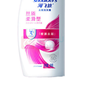 海飞丝 HEAD&SHOULDERS 去屑洗发露 (丝质柔滑) 430g/瓶 12瓶/箱 (老包装400g/瓶,新包装430g/瓶,新老包装交替发货)