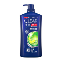 清扬 CLEAR 男士蓬松去屑洗发水 青柠薄荷醇 清爽控油型 1.2kg/瓶