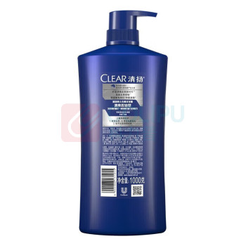 清扬 CLERA 洗发水 1kg  男士去屑1000G 清爽控油型 去油大瓶装